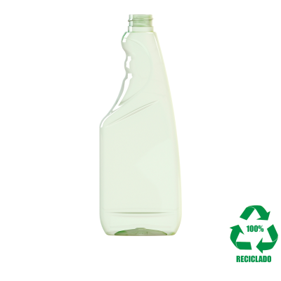Frasco rPET(100%) 500ml trigger M1 28/410