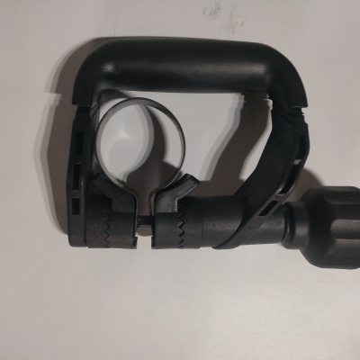 Suporte de bicicleta preto com parafuso de aperto