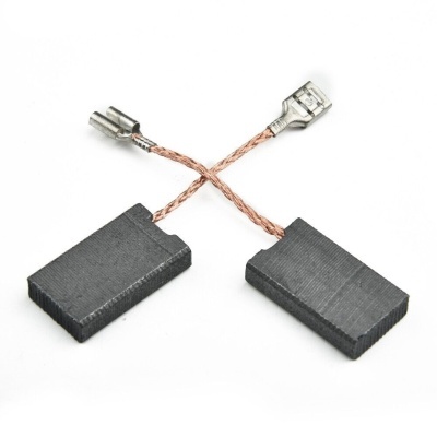 Carvões para ferramentas elétricas com fios de cobre e terminais metálicos