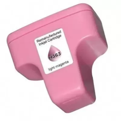 Cartucho de tinta rosa magenta claro para impressora com etiqueta