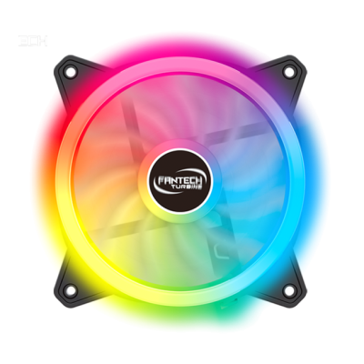 Ventoinha para computador Fantech Turbo iluminação LED colorida