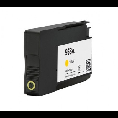 Cartucho de tinta preto com etiqueta branca 953XL Yellow