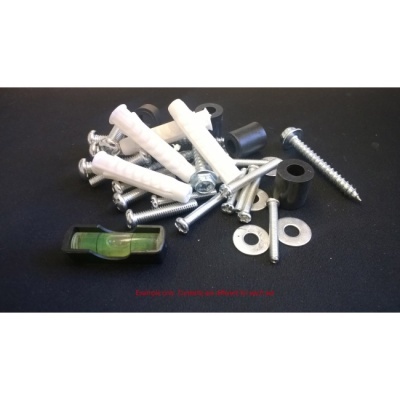 Kit de acessórios de fixação em várias cores e materiais