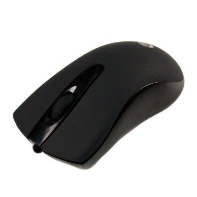 Rato de computador preto sem fios com botão scroll