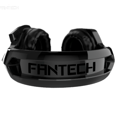 Auricular gaming preto com microfone e logo FANTECH