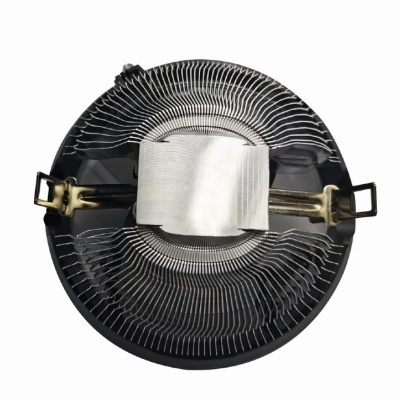 Dissipador de calor redondo metálico com fita térmica branca