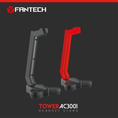 Suportes para auscultadores FANTECH TOWER AC3001 em preto e vermelho
