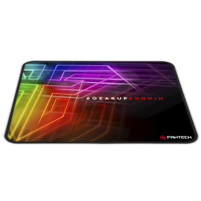 Tapete para rato colorido com texto e logotipo FANTECH