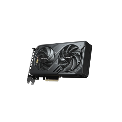 Placa gráfica Gigabyte preta com dois ventiladores