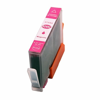 Cartucho de tinta recarregável rosa com suporte laranja