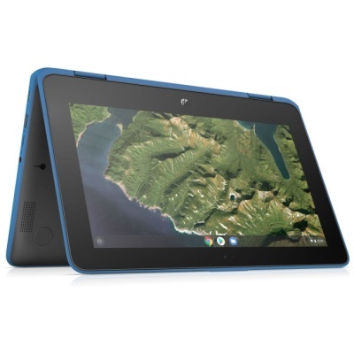 Computador portátil infantil azul com ecrã tátil