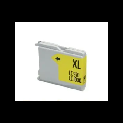 Cartucho de tinta cinzento para impressora com etiqueta amarela XL LC 970 LC 1000