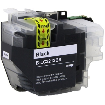 Cartucho de tinta preto B-LC3213BK com fita amarela PULL