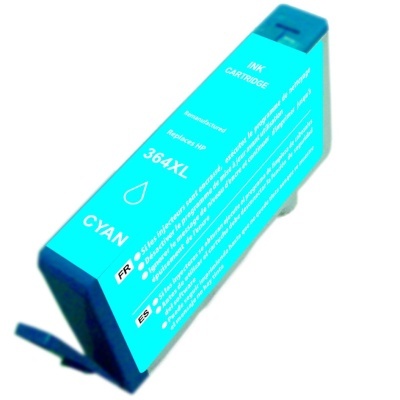 Cartucho de tinta remanufaturado azul ciano 364XL para impressora