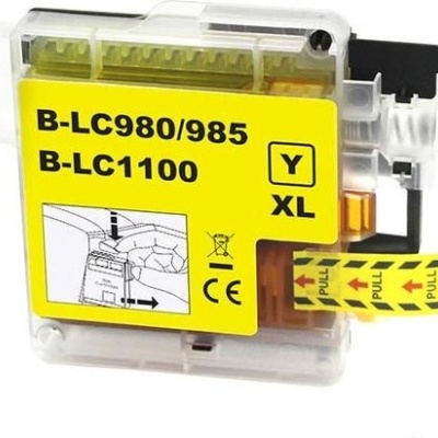 Cartucho de tinta amarelo compatível B-LC980/985 e B-LC1100 XL
