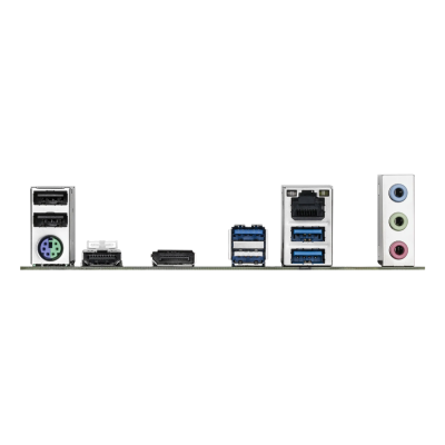 Placa-mãe com várias portas e entradas USB, HDMI, Ethernet e áudio