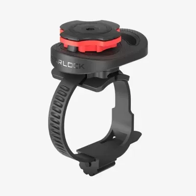 Suporte preto e vermelho com cinta ajustável e texto LEGAR LOCK