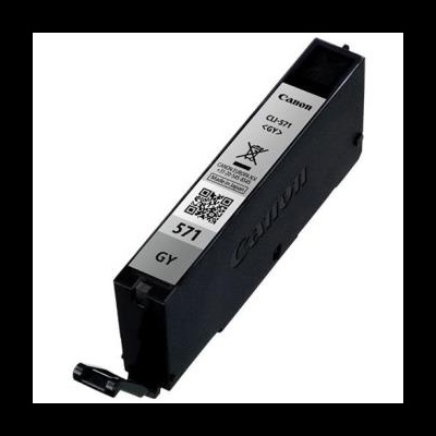 Cartucho tinta Canon CLI-571 GY cinzento para impressora