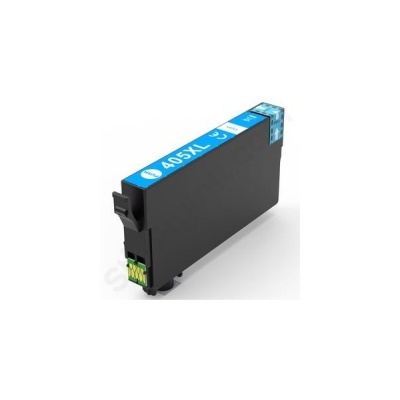 Cartucho de tinta preta 405XL com etiqueta azul e chip dourado