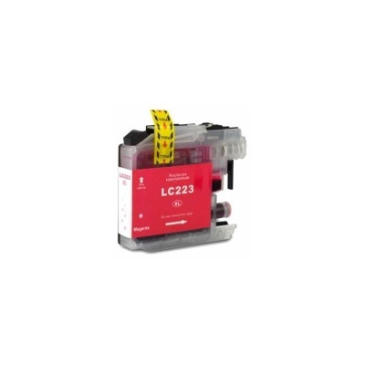 Cartucho de tinta magenta LC223 XL reutilizável com fita amarela