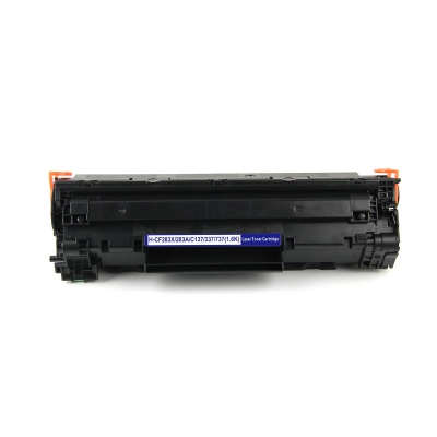 Cartucho de toner laser preto com etiqueta azul