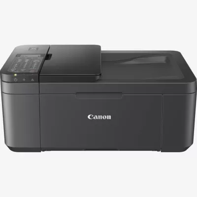 Impressora multifunções Canon preta com teclado e painel digital
