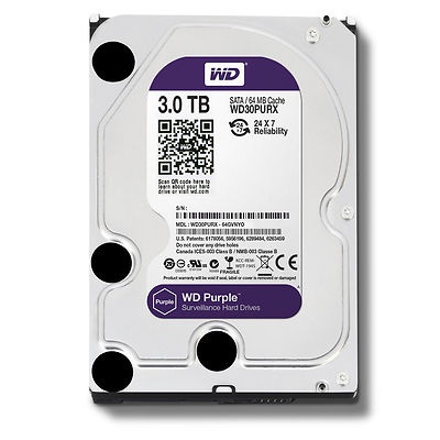 Disco rígido WD Purple 3.0 TB para vigilância