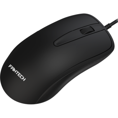 Rato de computador preto com fio e marca FANTECH
