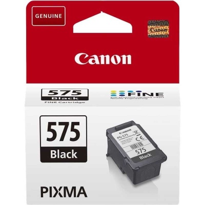 Embalagem de cartucho de tinta preto Canon 575 para PIXMA