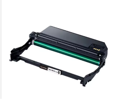 Toner de impressora preto com cilindro verde e etiqueta MLT-D204E