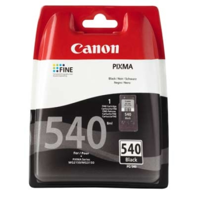 Cartucho de tinta Canon PIXMA 540 Black em embalagem colorida