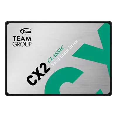 Disco sólido prateado e verde Team Group CX2 Classic Solid State Drive
