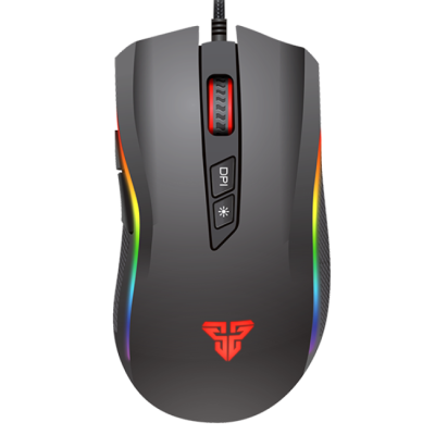 Rato gaming com luzes RGB e botões DPI