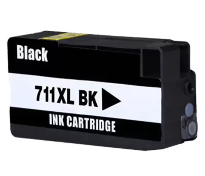 Cartucho de tinta preto 711XL BK com etiqueta