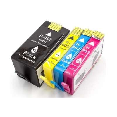 Conjunto de tinteiros XL preto, amarelo, ciano e magenta para impressora