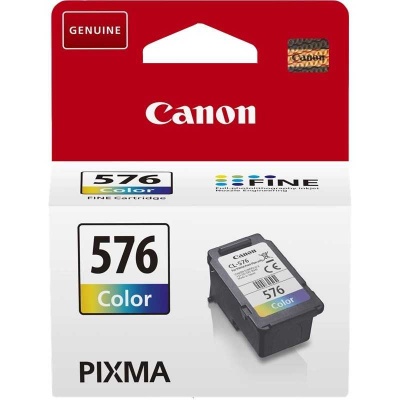 Embalagem de tinteiro Canon Color 576 para impressora PIXMA