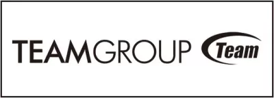 Logótipo TEAMGROUP e Team em preto sobre fundo branco