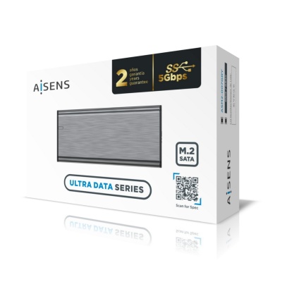 Embalagem do AISENS ULTRA DATA SERIES para M.2 SATA prateado