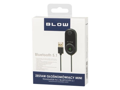 Embalagem de kit mãos-livres Bluetooth 5.1 BLOW para carro