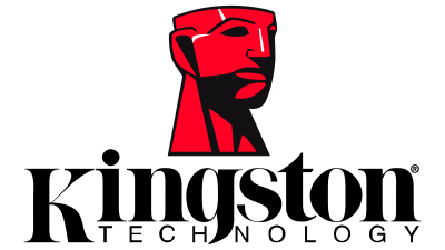 Logótipo Kingston Technology com figura vermelha e texto preto