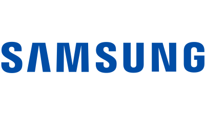 Logotipo azul da SAMSUNG