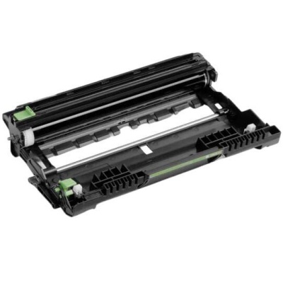 peça de toner preta para impressora com detalhes verdes