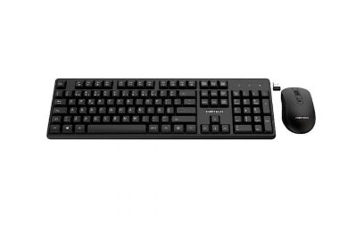 teclado e rato Pretorian sem fios preto