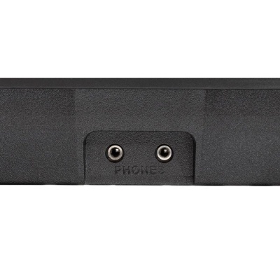 Entradas jack para headphones num equipamento preto com a palavra PHONE