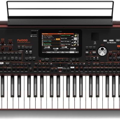 Teclado musical KORG Pa600 com ecrã digital e colunas integradas