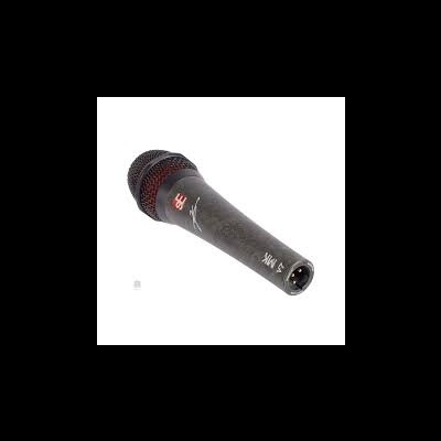 Microfone profissional sE Electronics X1 S cinza escuro com grade preta e vermelha