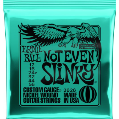 Pacote de cordas para guitarra Ernie Ball Not Even Slinky turquesa