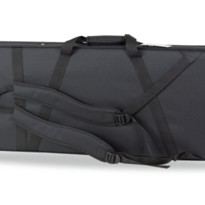 Estojo portátil para instrumento musical preto com alças ajustáveis