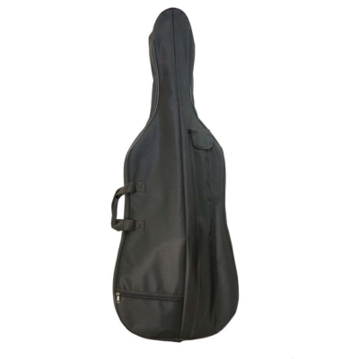 Bolsa preta para guitarra com zíper e bolso frontal