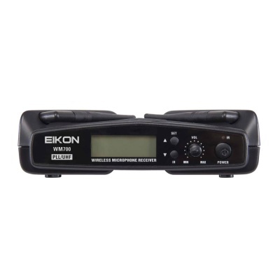 Receptor microfone sem fios EIKON WM700 preto com antenas